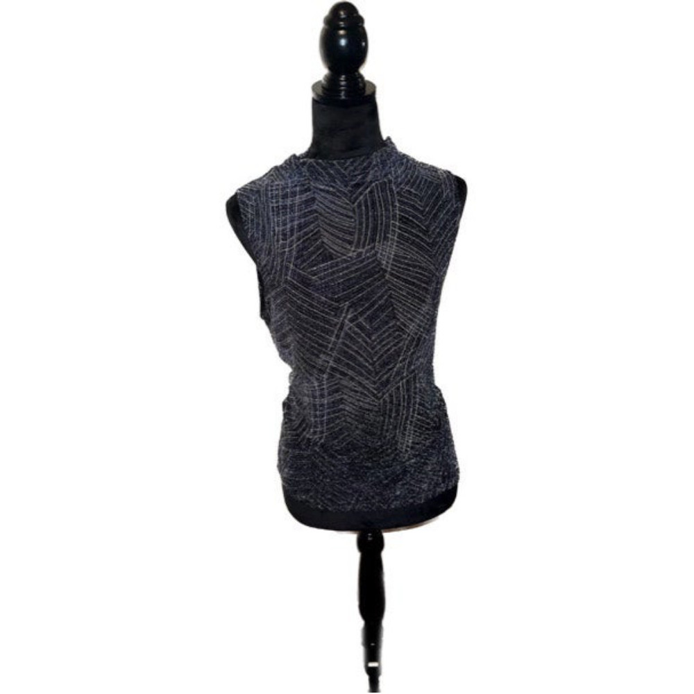 SPARKLE SLEEVELESS TURTLENECK